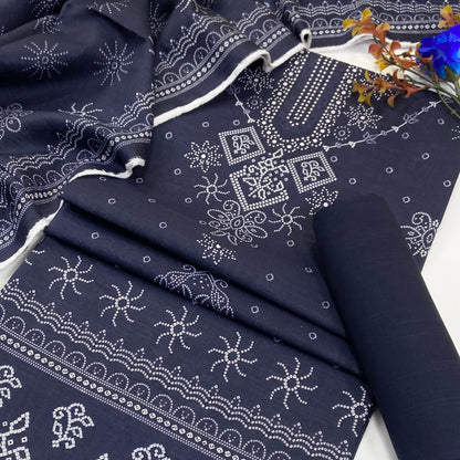 Mashaim Digital Printed Khaddar 3PC
