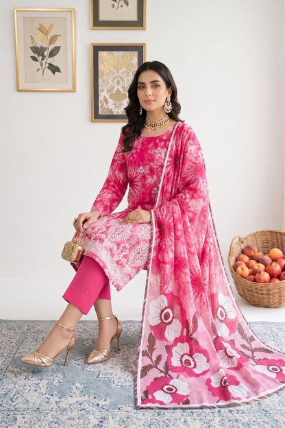 Print Kari By Anaya Noor Heavy Emb Banadora Lawn 3PC