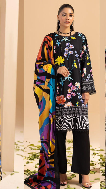 Motifz Premium Printed Linen 3PC
