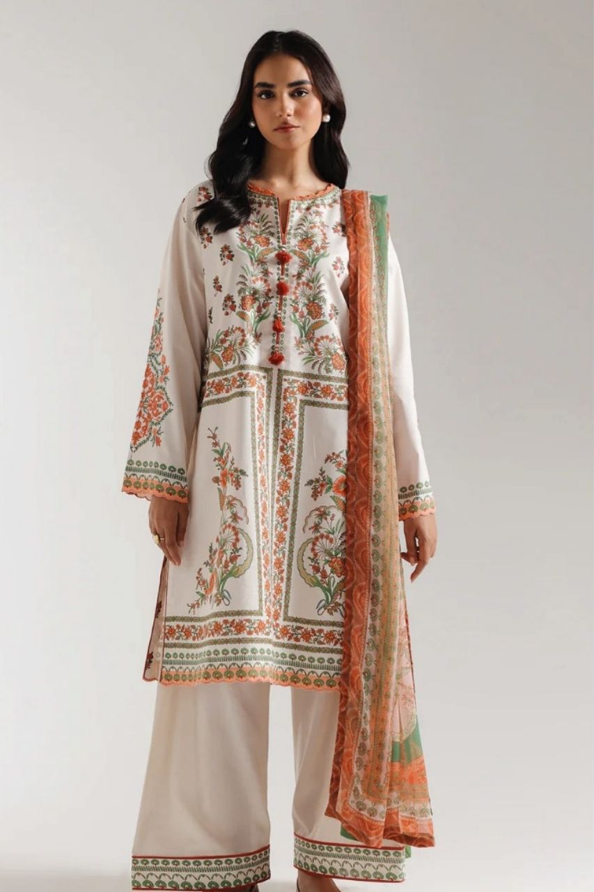 Ethnic Digital Printed Lawn 3PC