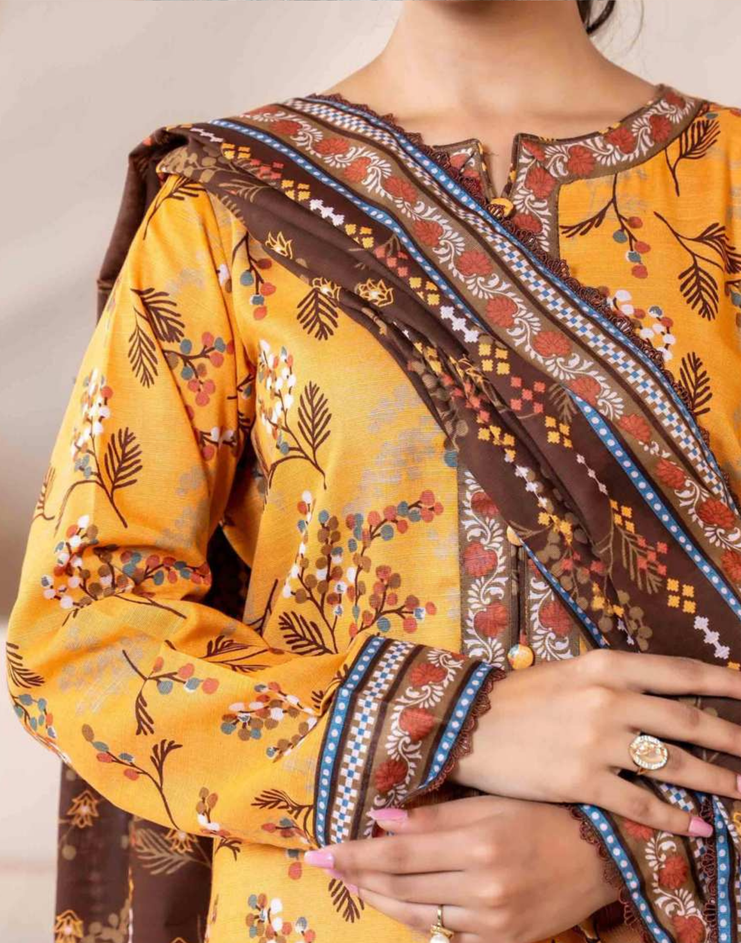 Mehnaz Airjet Printed Khaddar 3PC