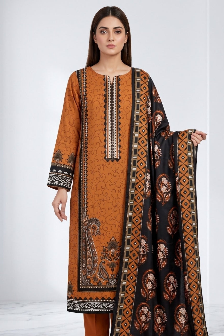 Anaya Noor Digital Printed Cotry Khaddar 3PC