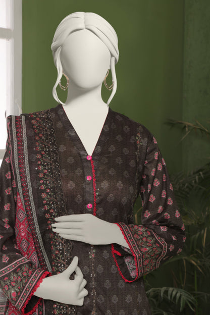 Almeerah Emb & Printed Lawn 3PC