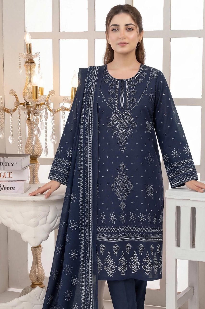 Mashaim Digital Printed Khaddar 3PC