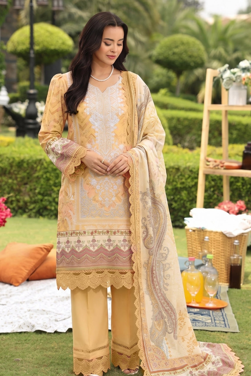 Malhaar Digital Printed Linen 3PC