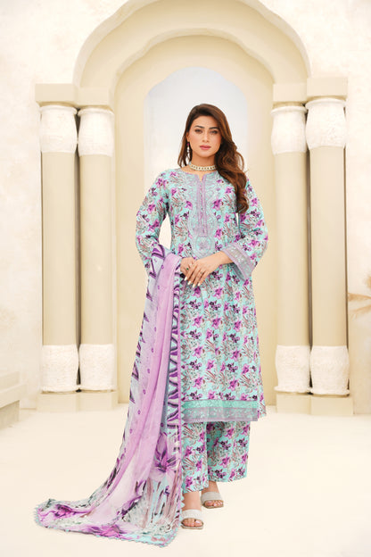 Jashn-e-Baharan By Anaya Noor Emb & Digital Printed Lawn 3PC