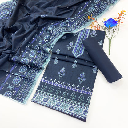 Anaya Noor Digital Printed Cotry Khaddar 3PC