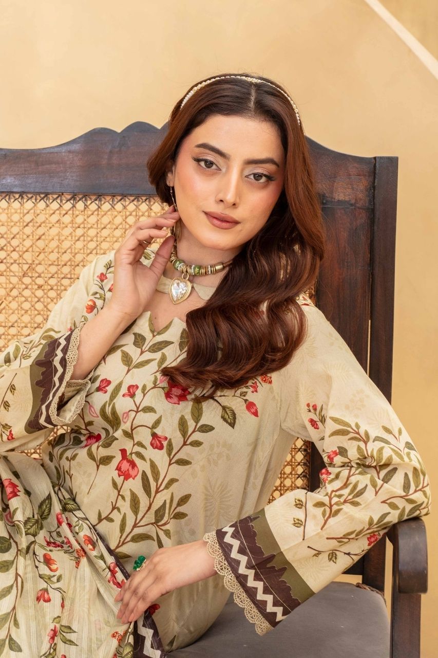 Fabiha By Feroza Digital Printed Lawn 3PC