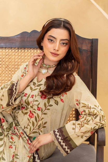Fabiha By Feroza Digital Printed Lawn 3PC