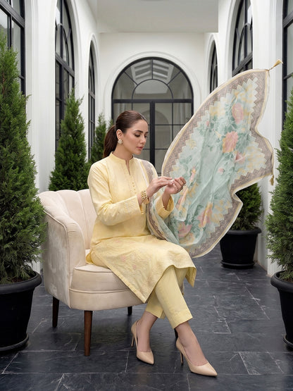 Lakhany Fully Embroidered Lawn 3PC