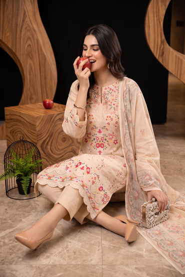 Kehkashan By Anaya Noor Fully Emb Viscose 3PC