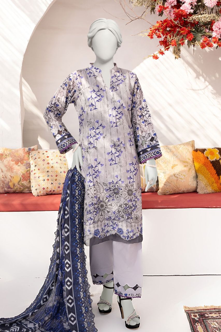 Seher By Almeerah Luxury Printed Embroidered Lawn 3PC