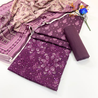 Anaya Noor Printed & Emb Khaddar 3PC