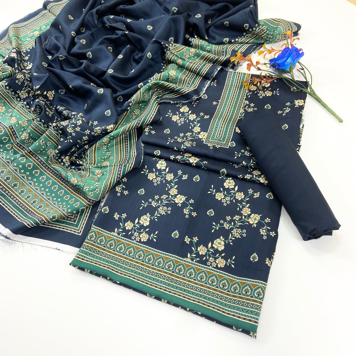 Rijja By Murashe Premium Printed Linen Viscose 3PC