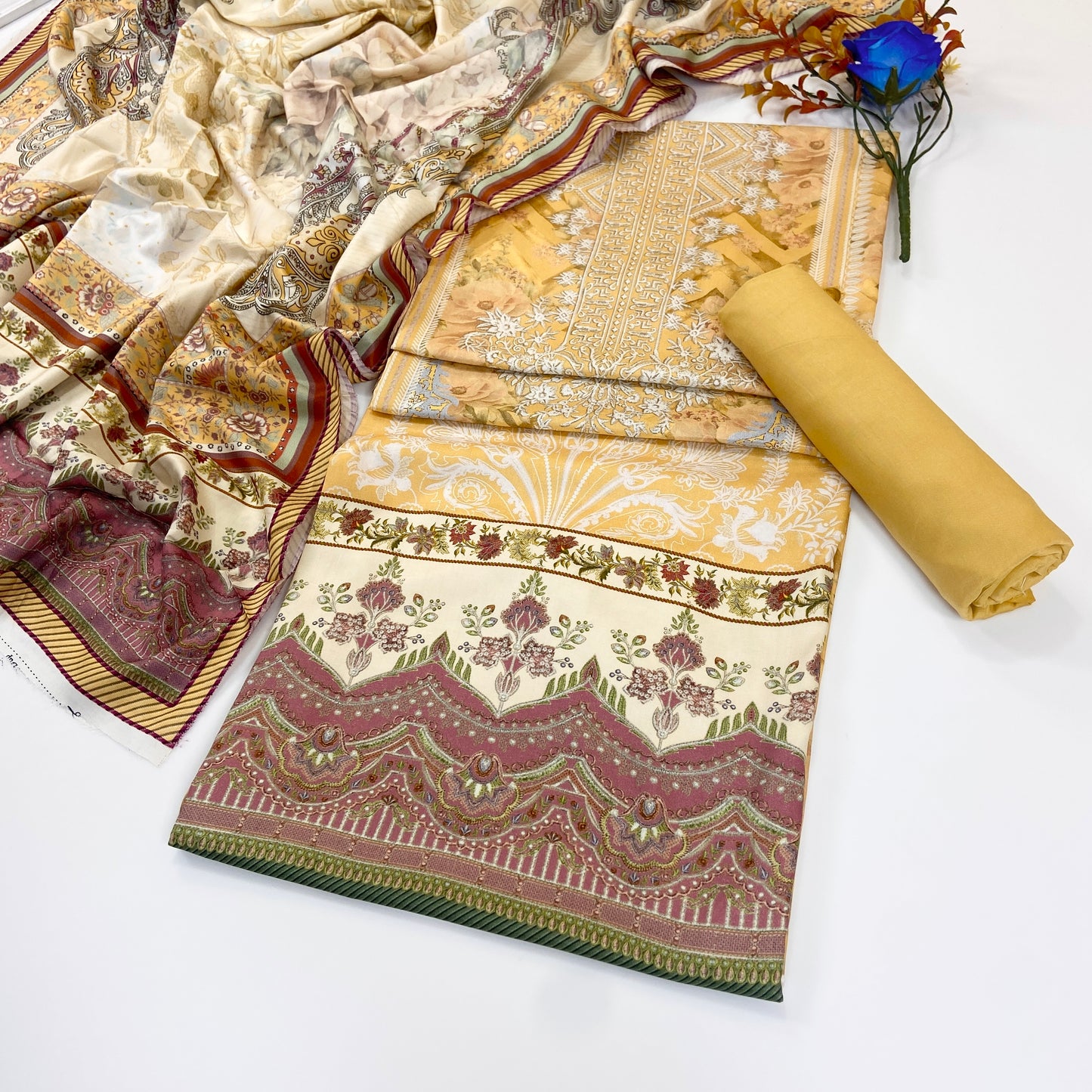 Malhaar Digital Printed Linen 3PC
