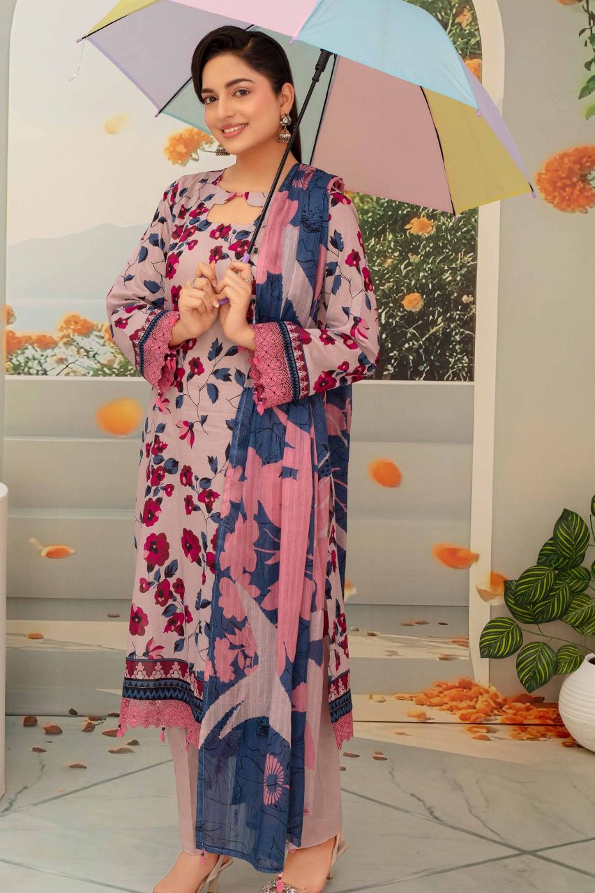 Fabiha By Feroza Digital Printed Lawn 3PC