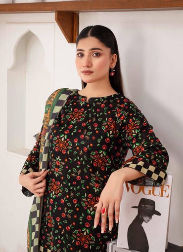 Mehar By Fiza Noor Printed Khaddar 3PC
