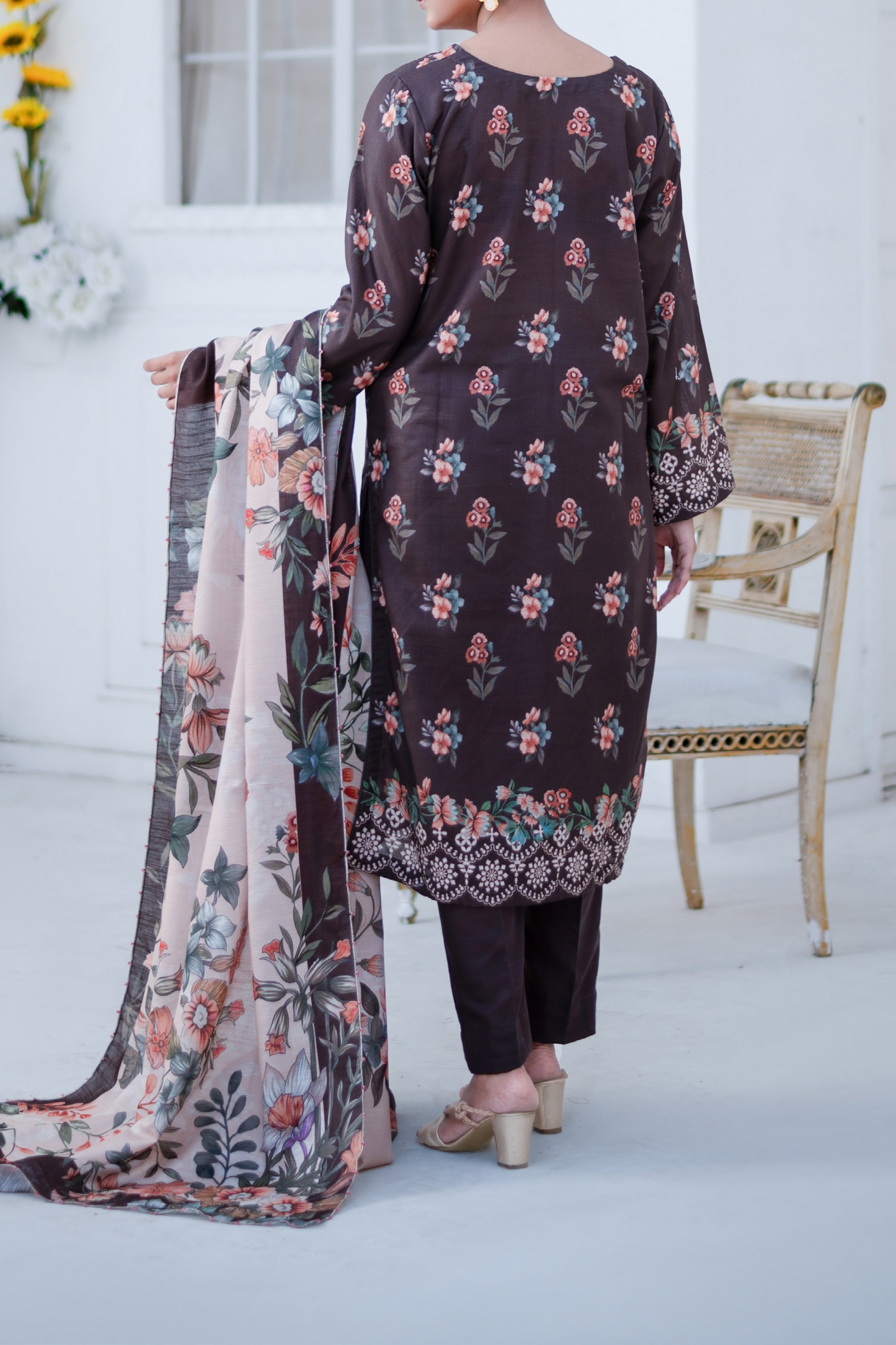 Mawra Essential Printed Khaddar 3PC