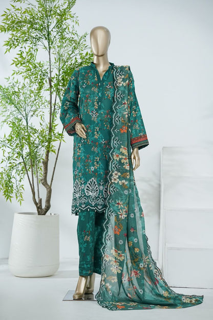 Aifa Printed & Embroidered Lawn 3PC