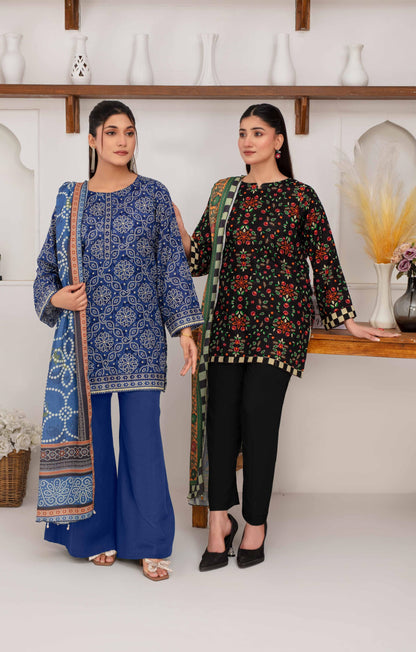 Mehar By Fiza Noor Printed Khaddar 3PC