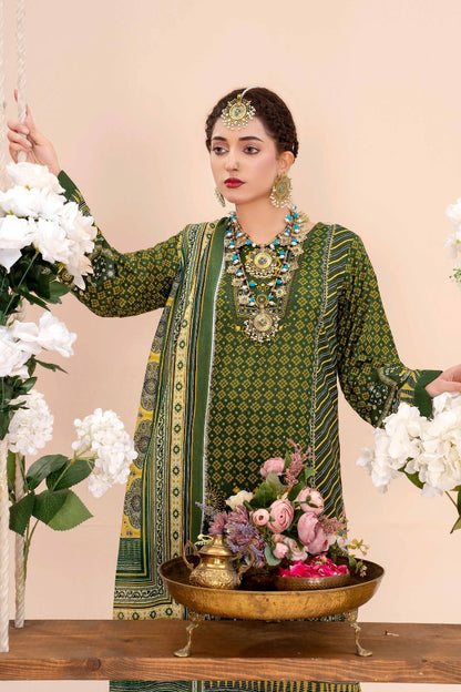 Ajrak By Premium Digital Printed Lawn 3PC