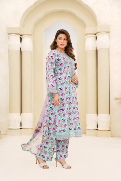 Jashn-e-Baharan By Anaya Noor Emb & Digital Printed Lawn 3PC