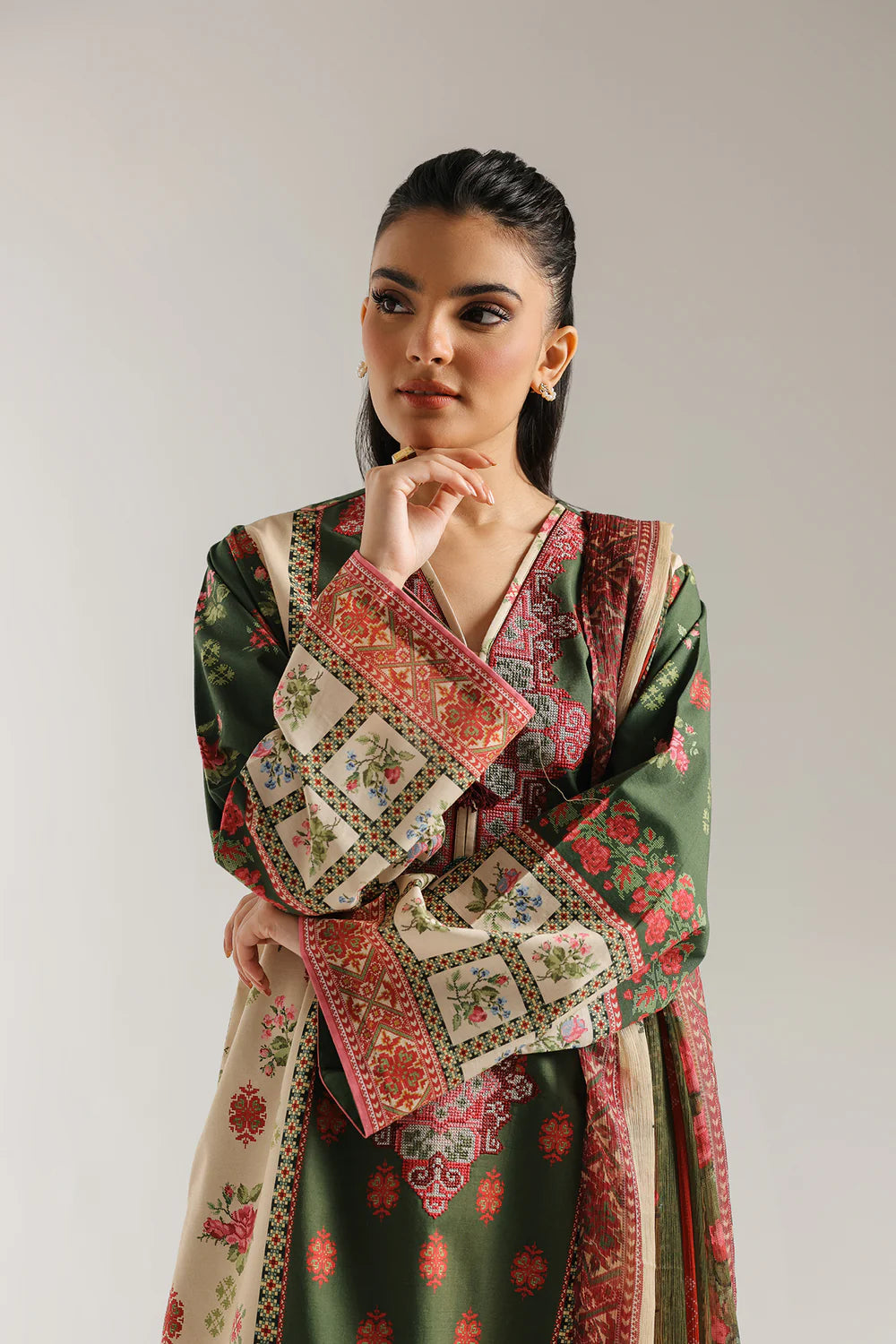 Ethnic Digital Printed Lawn 3PC