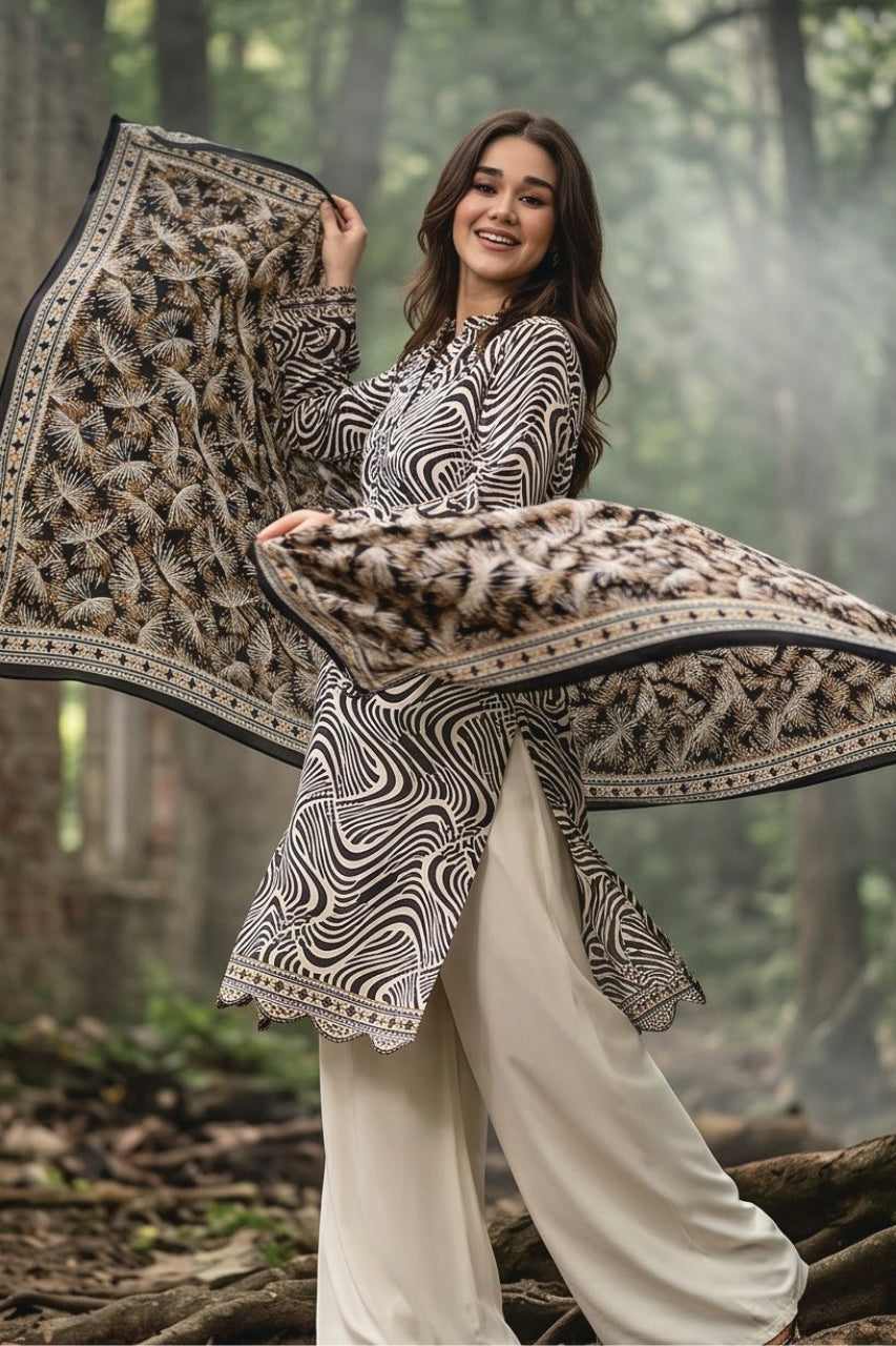 Zesh Digital Printed Khaddar 3PC