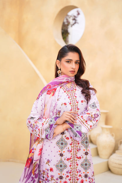 Floral By Anaya Noor Digital Printed Lawn 3PC