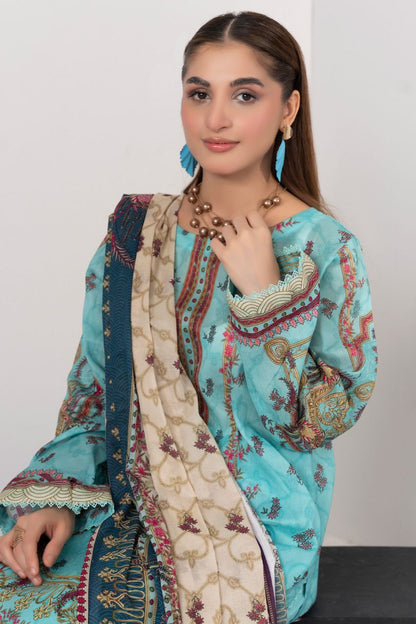 Mojo Berry By Marooj Digital Printed Lawn 3PC