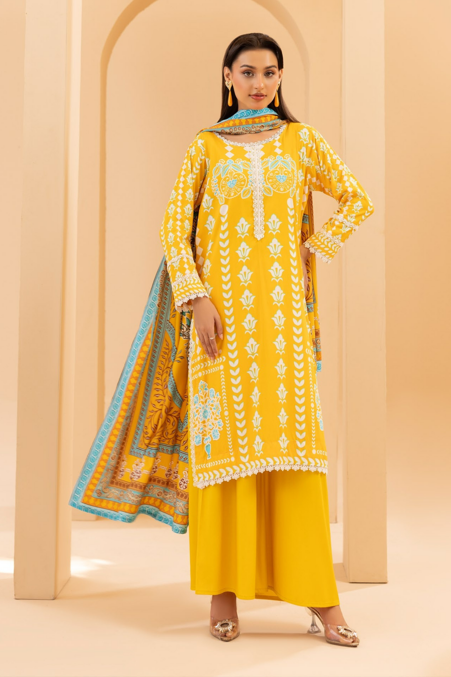Motifz Premium Printed Linen 3PC