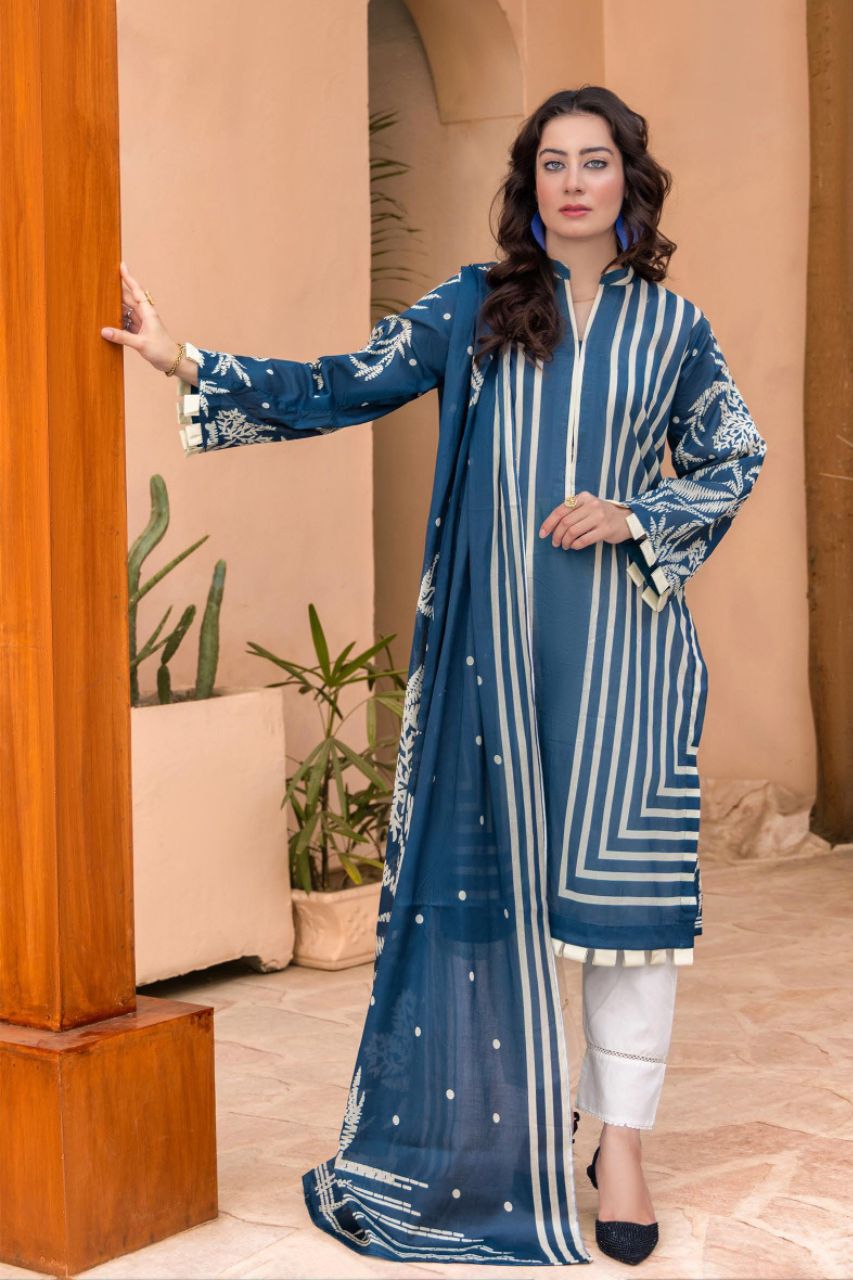 Bahaar By Meeral Premium Digital Printed Lawn 3PC