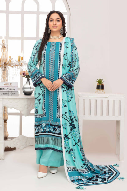 Fabiha By Feroza Digital Printed Bana Dora Staple Linen 3PC