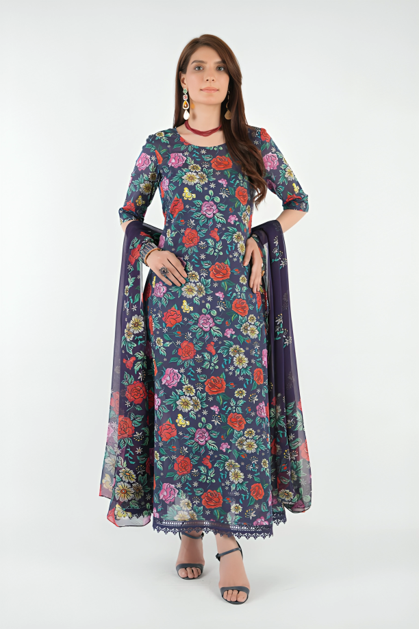 Bareeza Printed Khaddar 3PC