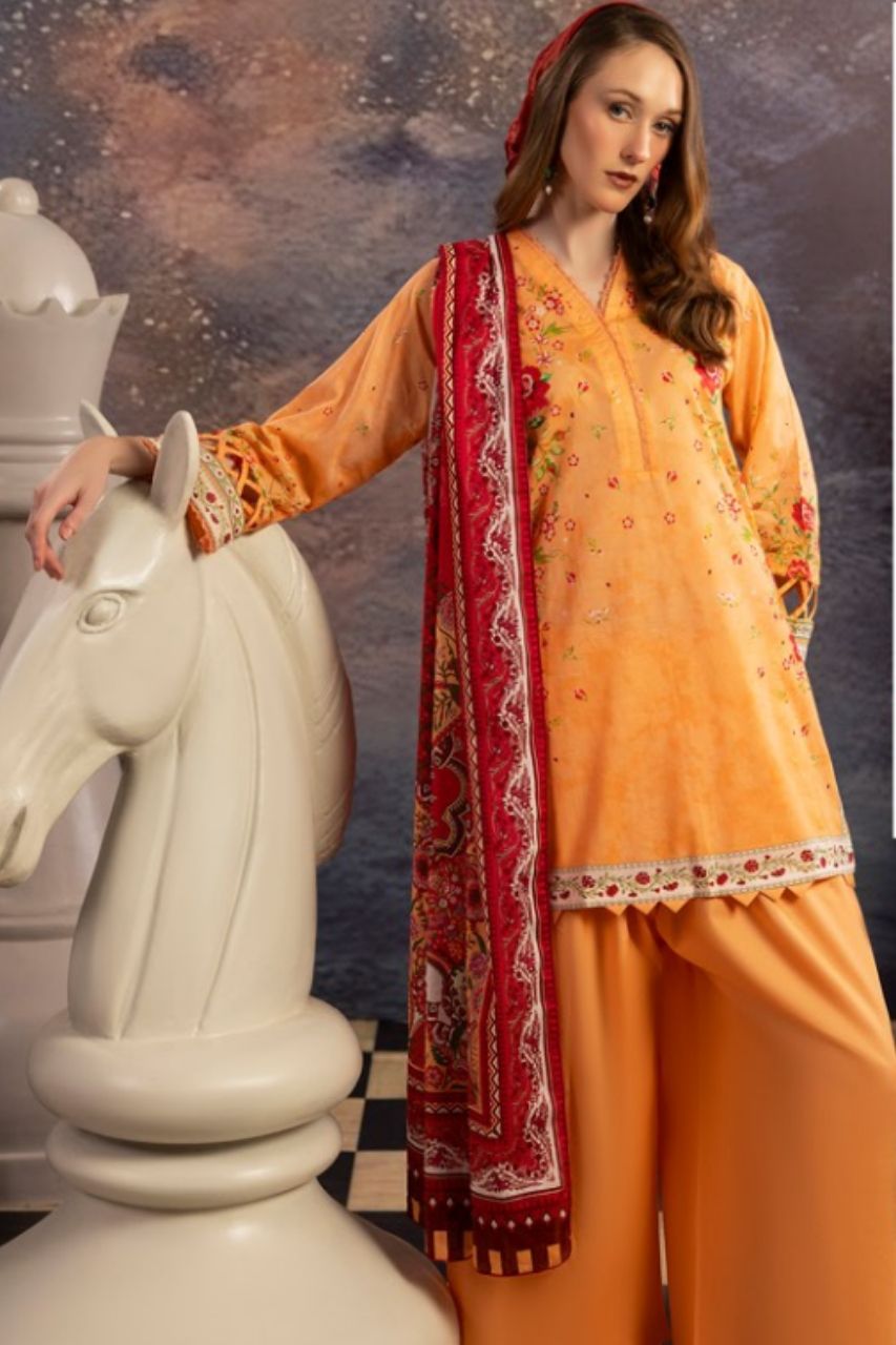 Dill Buro By Paltar Premium Printed Lawn-3PC