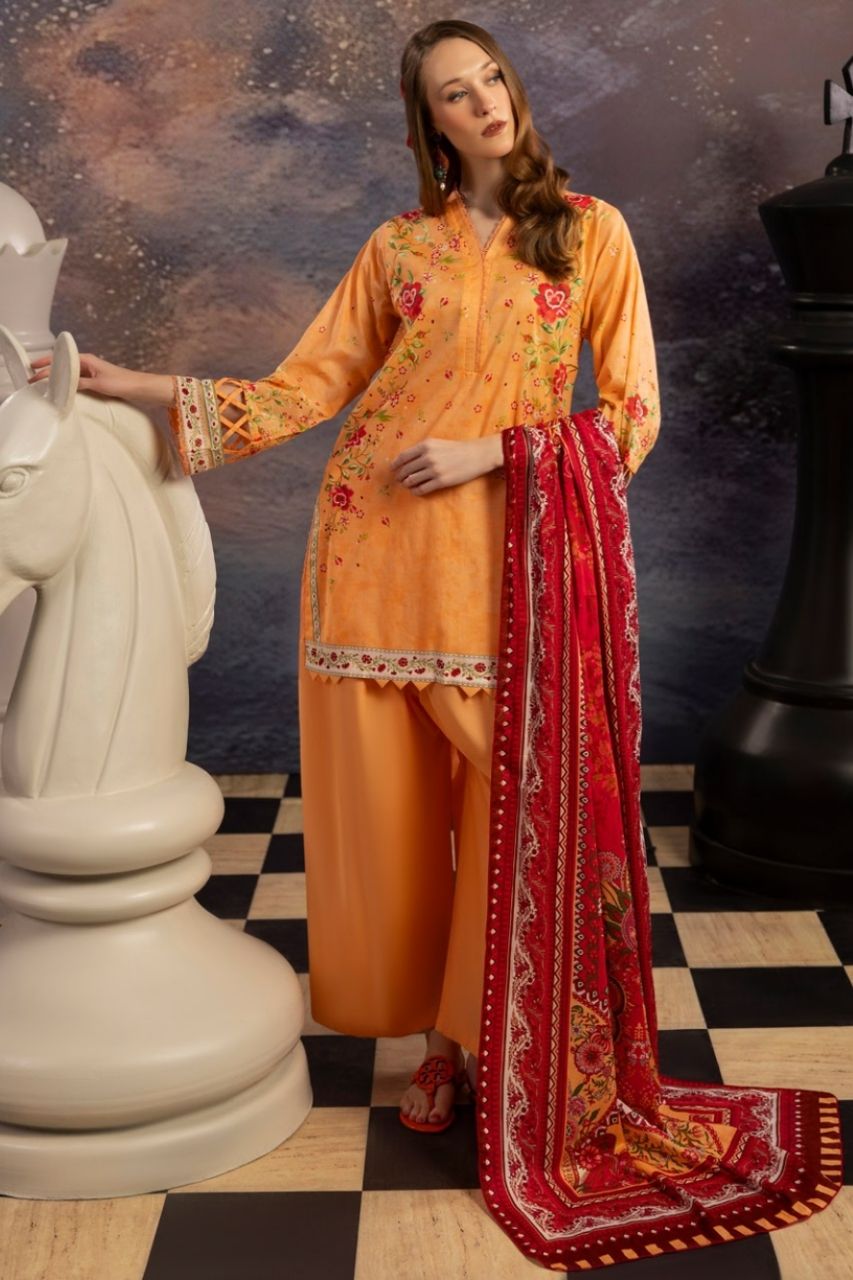 Dill Buro By Paltar Premium Printed Lawn-3PC