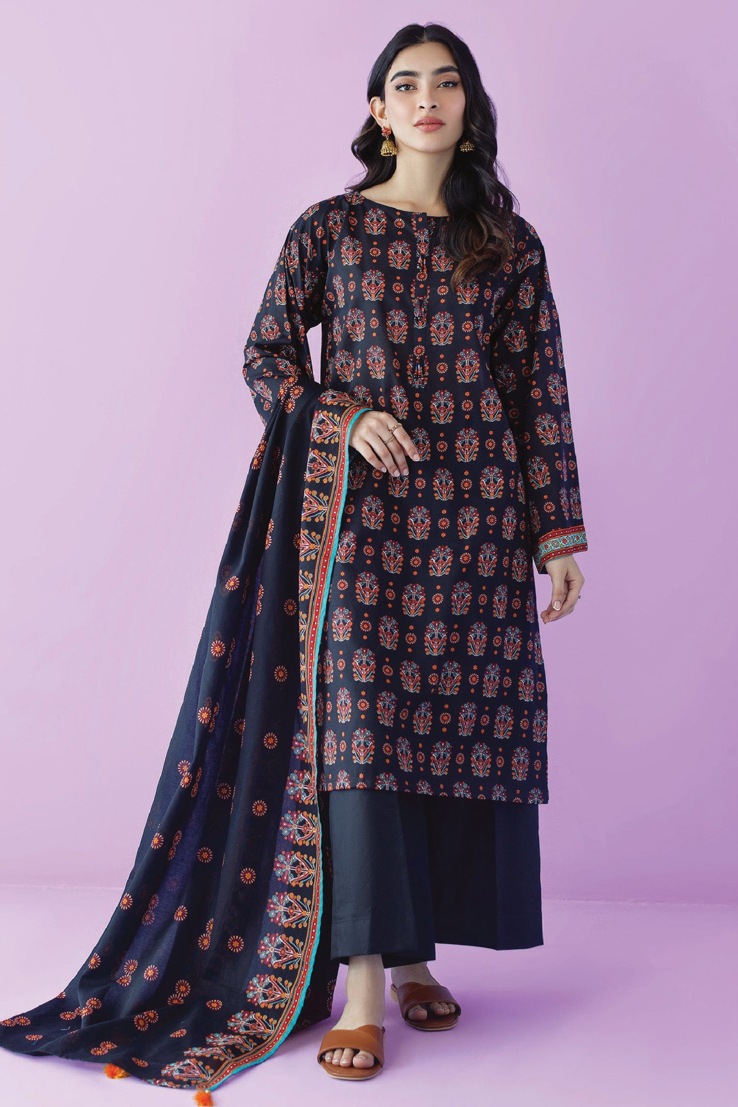 Orient Digital Printed Lawn 3PC