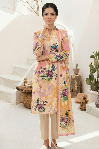 Classics By Motifz Digital Printed Lawn 3PC