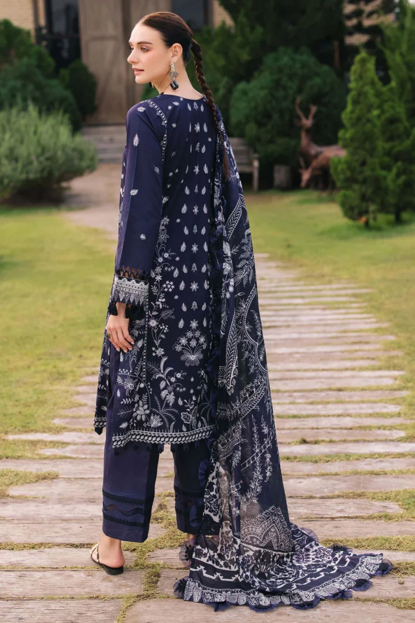 Urbane By Jade Digital Classic Printed Lawn 3PC