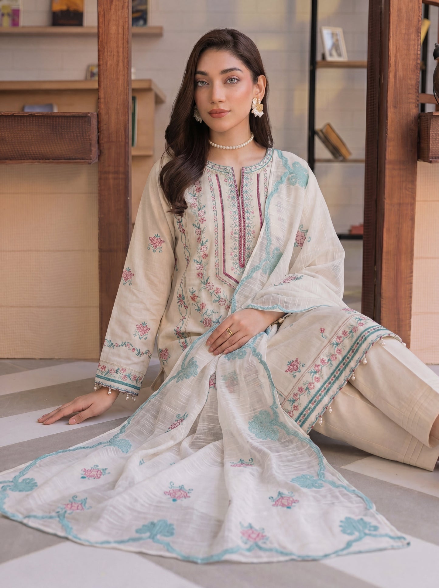 Mirari Luxury Embroidered Lawn 3PC
