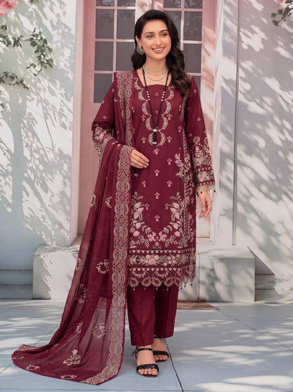 Mirari Luxury Embroidered Lawn 3PC