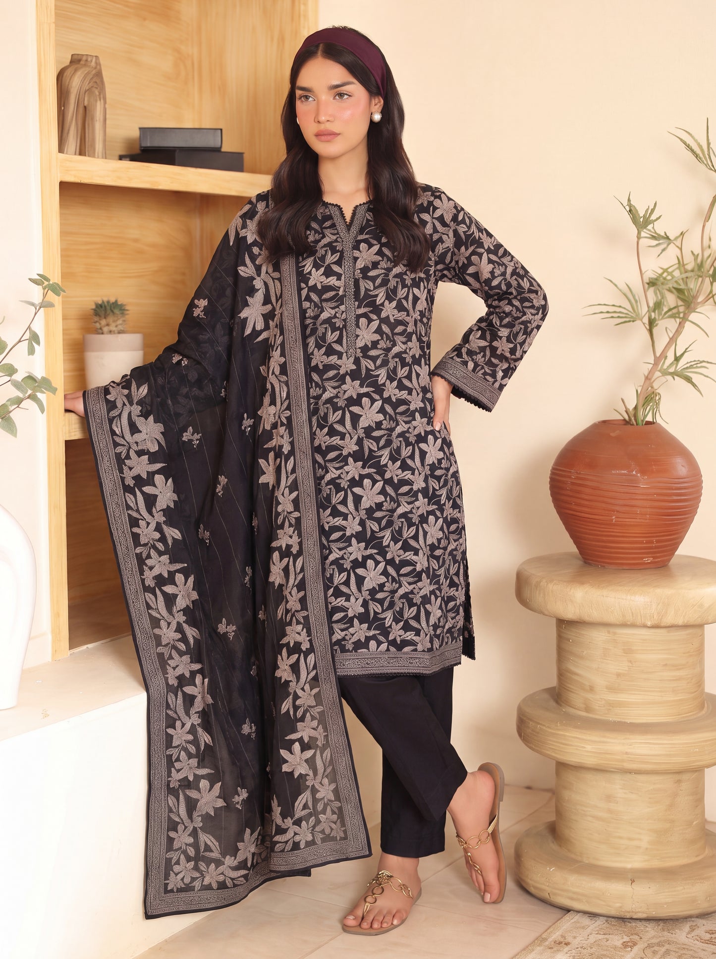 Mirari Digital Printed Stitched Lawn 3PC