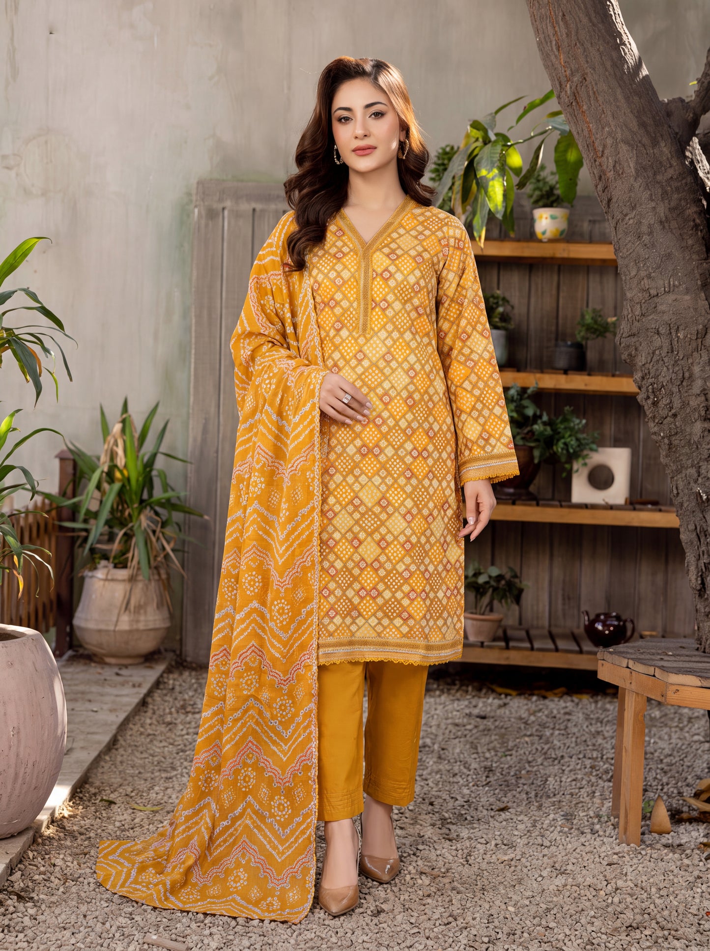 Mirari Digital Printed Stitched Lawn 3PC