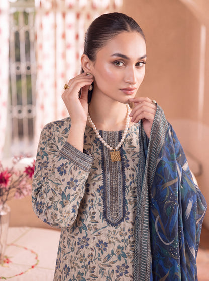 Mirari Digital Printed Stitched Lawn 3PC