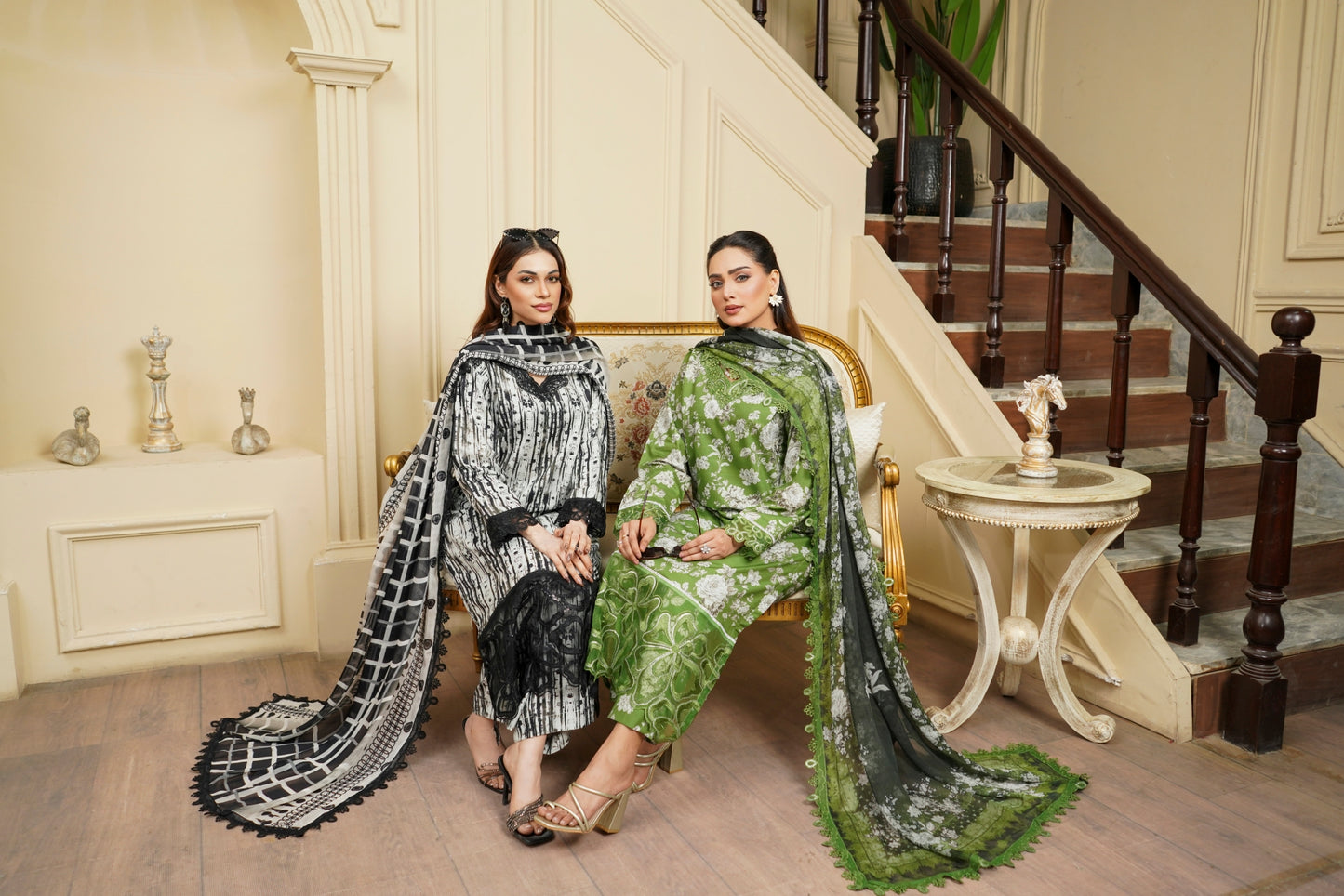 Moco By Anaya Noor Emb & Digital Printed Lawn 3PC