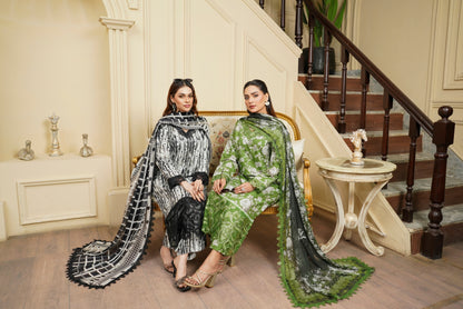 Moco By Anaya Noor Emb & Digital Printed Lawn 3PC