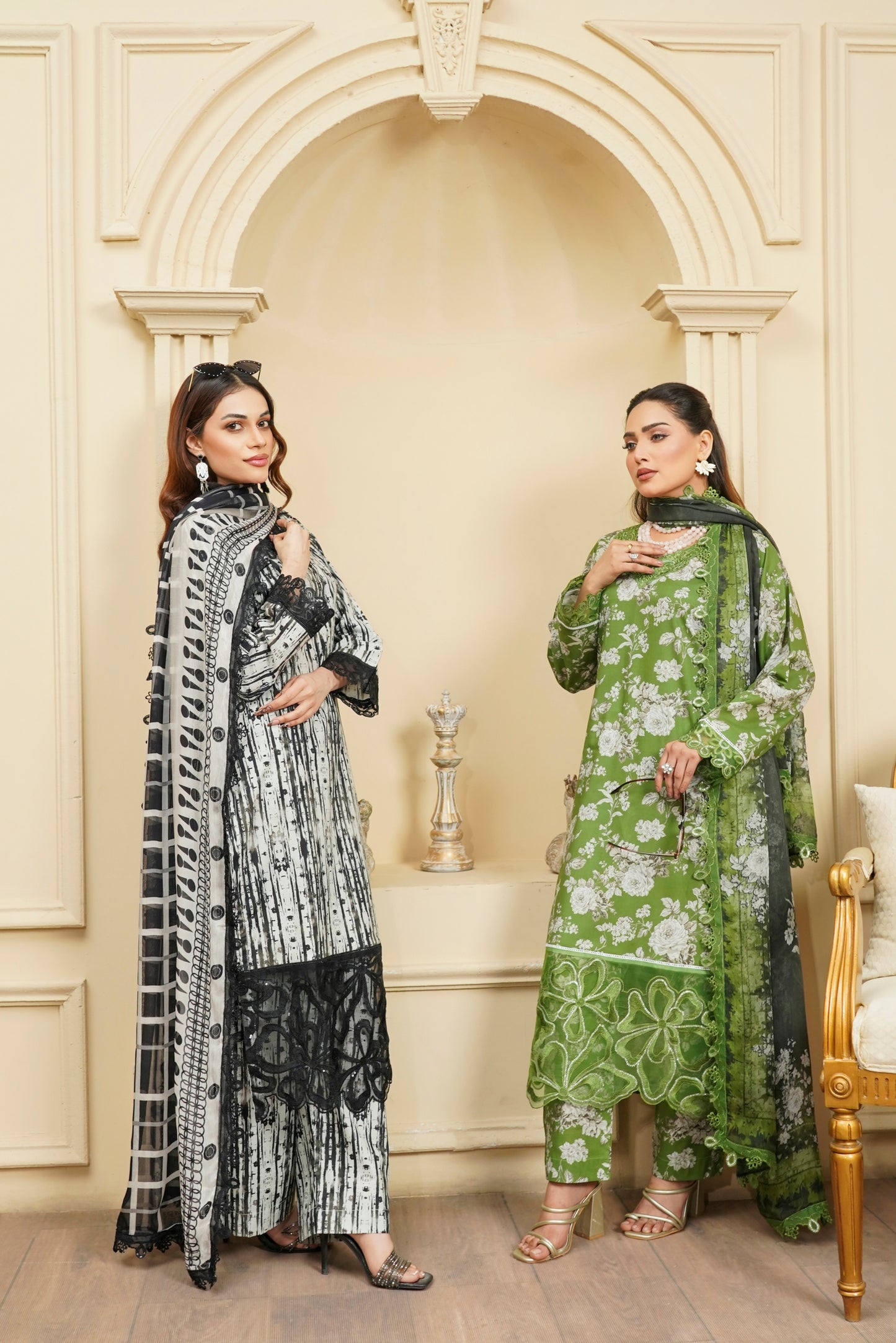 Moco By Anaya Noor Emb & Digital Printed Lawn 3PC