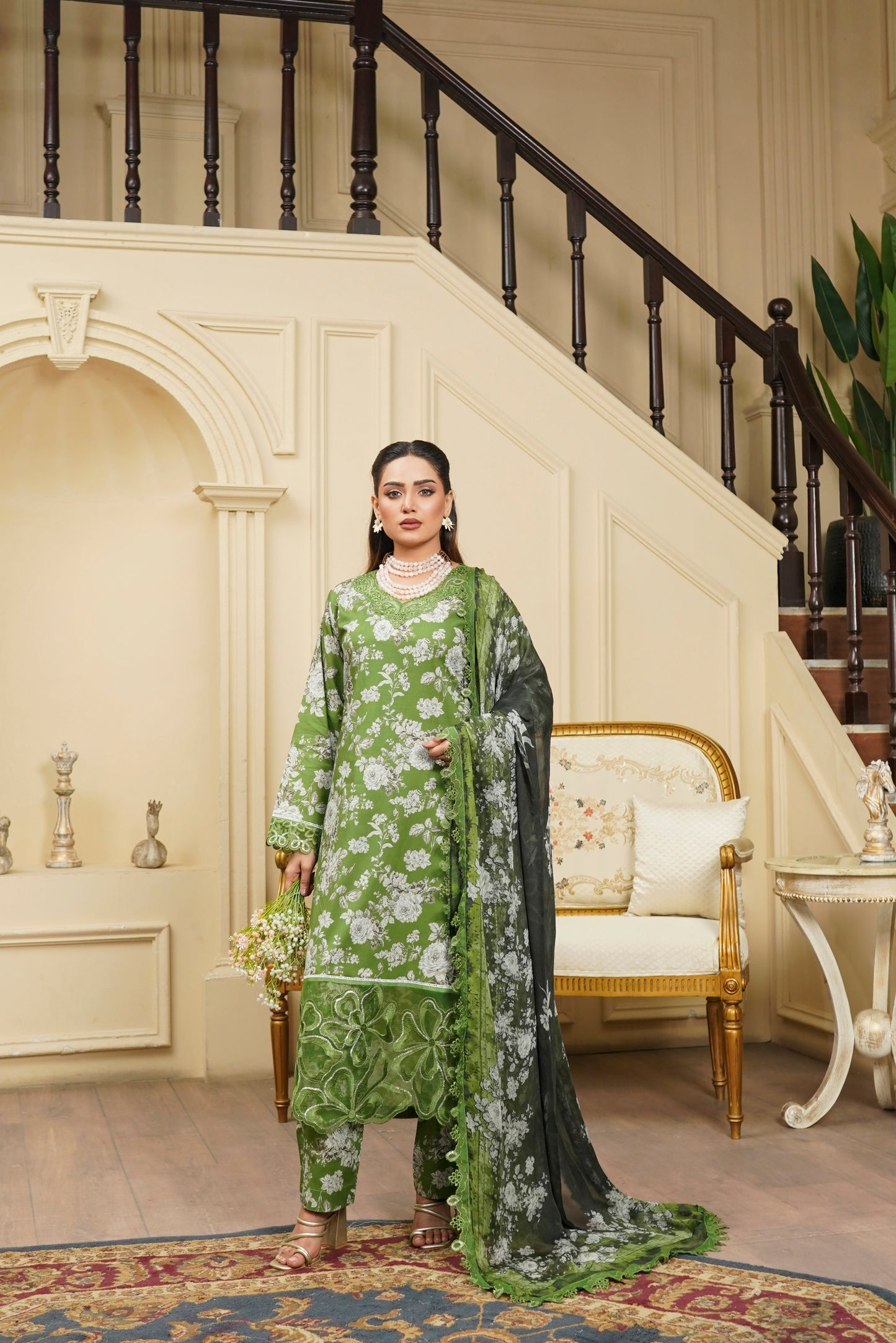 Moco By Anaya Noor Emb & Digital Printed Lawn 3PC