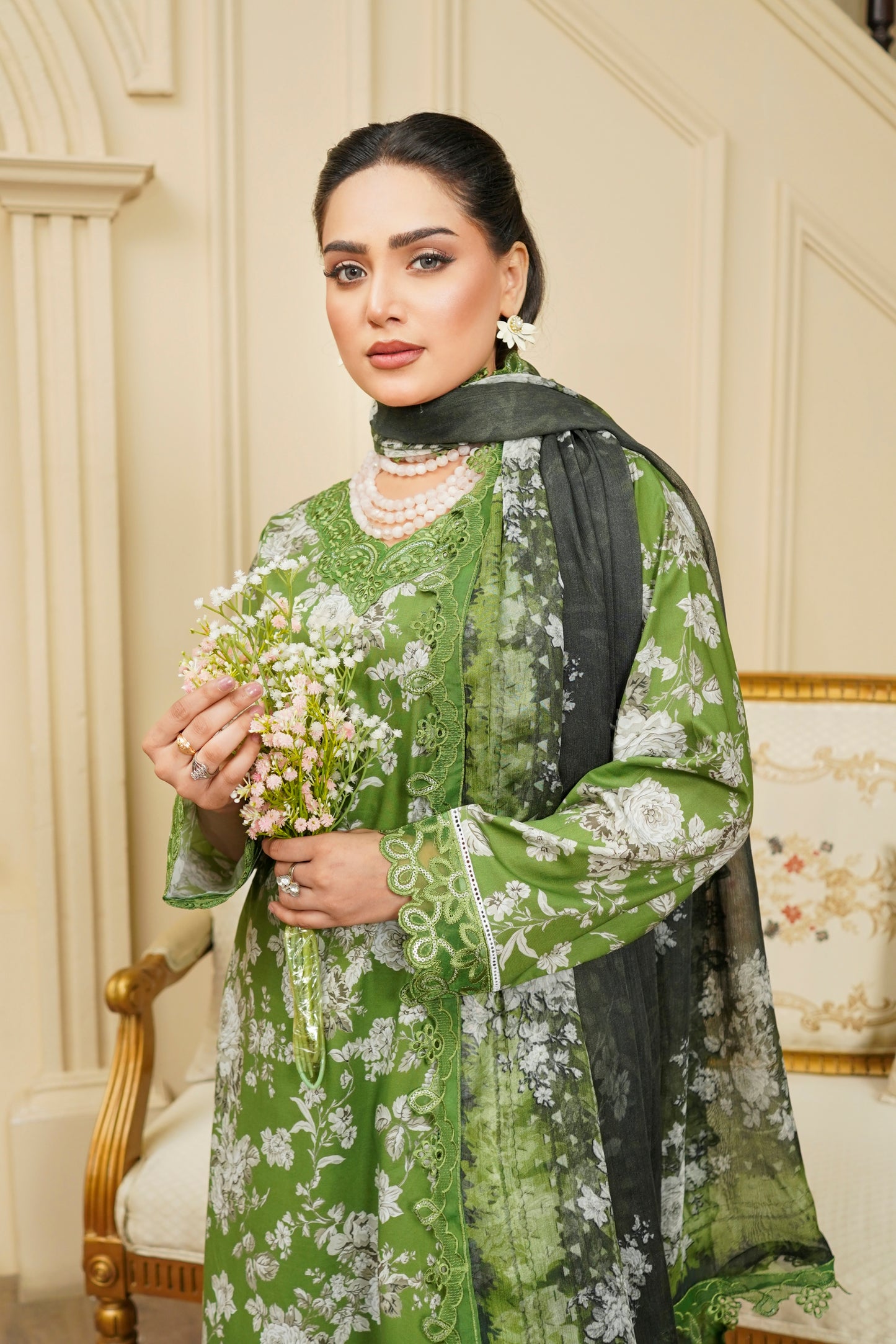 Moco By Anaya Noor Emb & Digital Printed Lawn 3PC