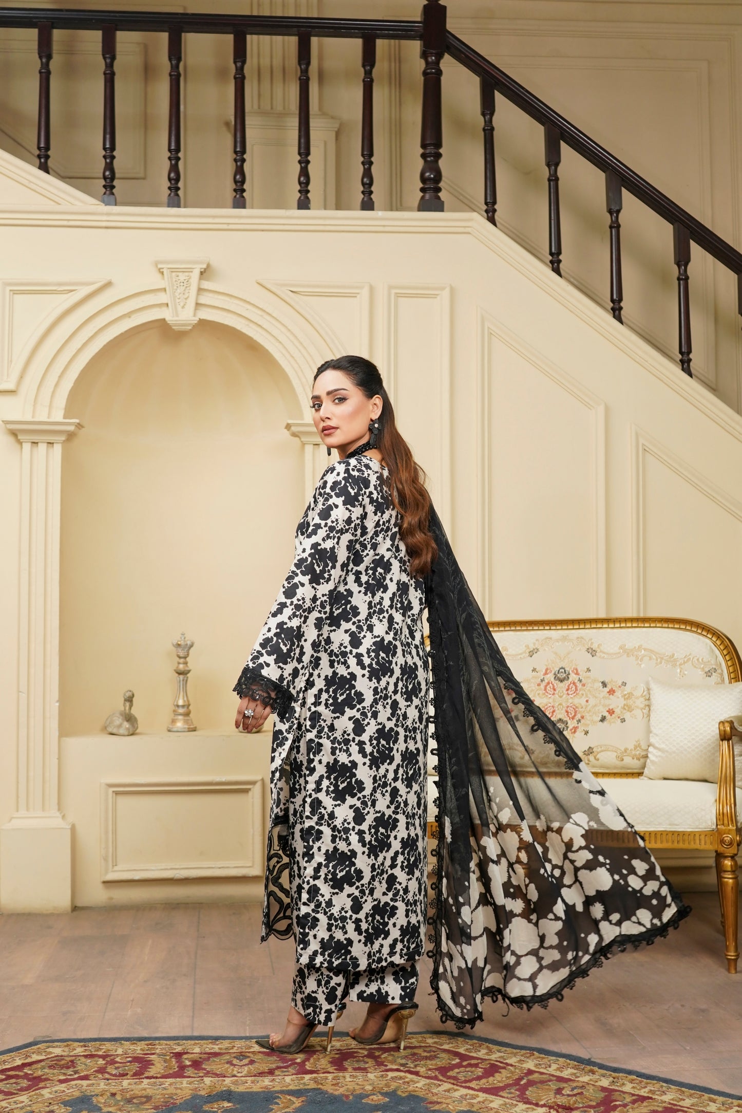 Moco By Anaya Noor Emb & Digital Printed Lawn 3PC